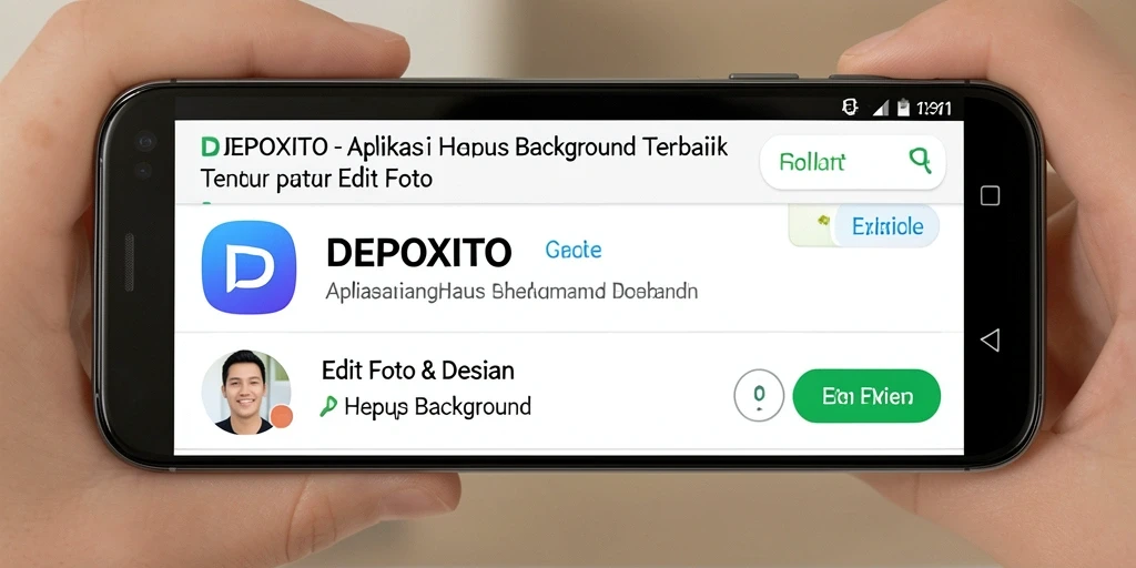 Tampilan antarmuka user-friendly DEPOXITO untuk hapus background.
