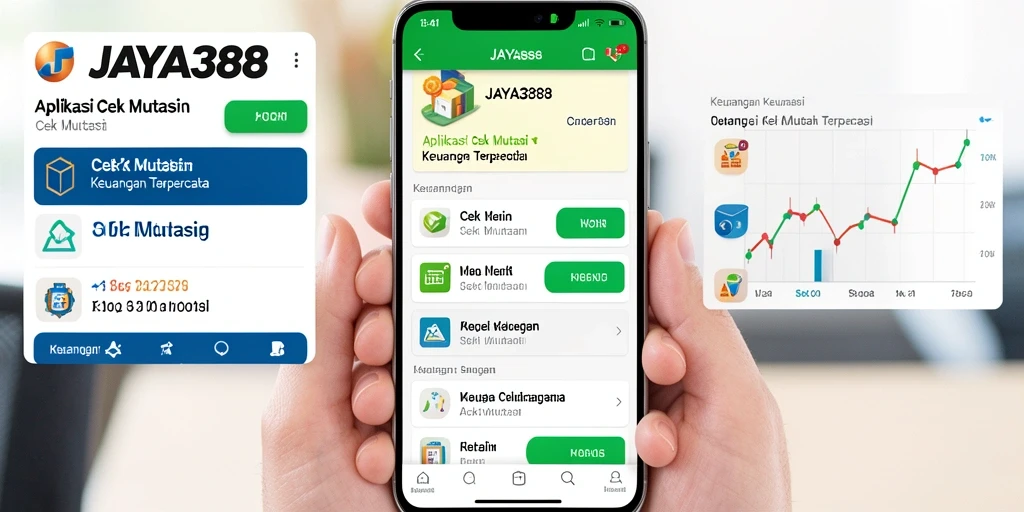 Tampilan antarmuka aplikasi JAYA388 untuk fungsi Cek Mutasi.