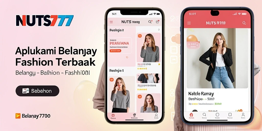 Tampilan antarmuka pengguna NUTS777 dengan koleksi fashion terbaru.