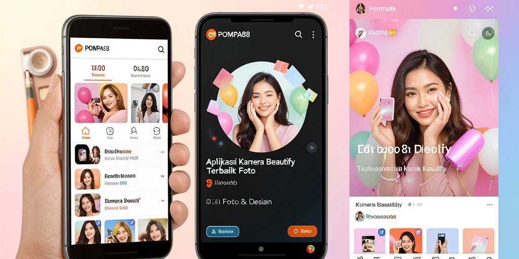 Antarmuka POMPA88 yang sederhana dan fungsional untuk editing foto.