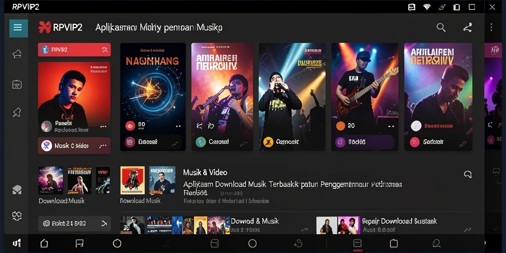Tampilan antarmuka RPVIP2 untuk Download Musik yang menarik dan mudah digunakan.