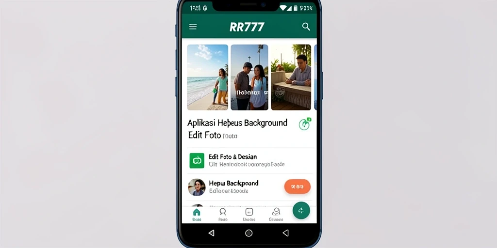 Tampilan antarmuka pengguna RR777 yang intuitif untuk Hapus Background.